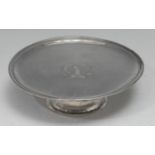 A Queen Anne/George I Britannia silver tazza, dished circular top, trumpet-shaped foot, 15.5cm diam,