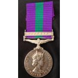 British ERII General Service Medal with Cyprus Clasp to 23467953 Spr. RP Harris. Complete with