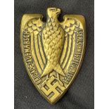 WW2 Third Reich SA rally badge Brigade Aufmarsch, Serlohn 16/17 Juni 1934. Maker marked.