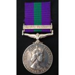 British ERII General Service Medal with Arabian Peninsular Clasp to 23480198 Cfn JM Morrison,