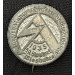 WW2 Third Reich rally badge SA Standort Wiesbaden 1935