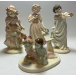 A Coalport figure, A Letter to Santa, 982/5000, sculpted by David Littleton; others A Christmas