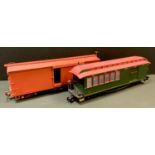 A Bachmann Big Haulers G scale Jackson Sharp - ET & WNC luggage carriage; another Bachmann G scale
