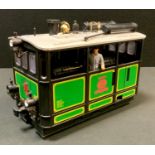 A Lehmann LGB G Gauge Ref 2150 Steam Tram, green and black "Elias" No.13. , original box