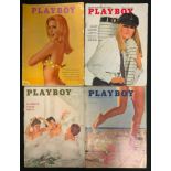 Vintage Erotica - Playboy magazines, May 1959, July 1960, April and July 1967 (4)