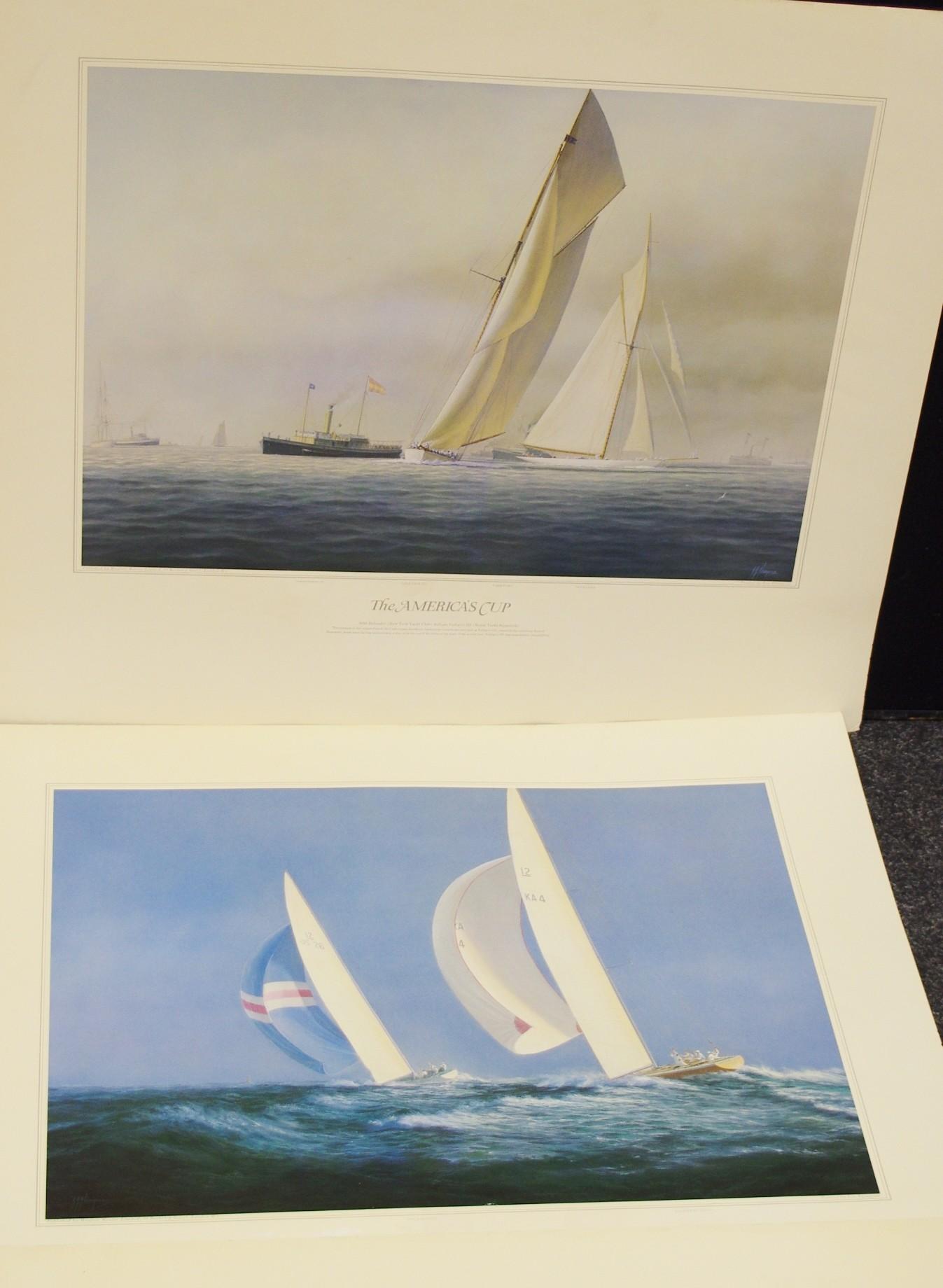 Tim Thompson, a portfolio of 11 prints, "The Americas Cup" - Bild 3 aus 5