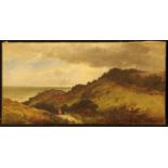 George Augustus Williams (1814-1901) View Near Hastings monogrammed, oil on canvas, 30cm x 61cm,