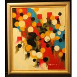 After Hans Hofmann Abstract Composition bears signature, oil on canvas, 60cm x 50cm