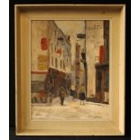 French Impressionist School Paris indistinctly signed, oil on canvas, 49cm x 38cm