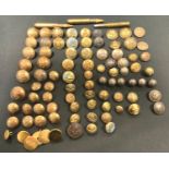 Military interest - various tunic buttons including six Royal Devon Yeomanry c.1830; three