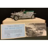 A Franklin Mint model of a Rolls Royce Silver Ghost, boxed with certificate