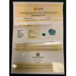 Loose Gemstones - a certified mixed cut oval beryl, 5.55ct, IDT gem testing report