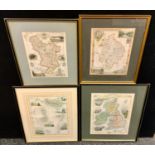 Maps- a J Rapkin map The British Isles, others Islands in the Atlantic; Derbyshire & Warwickshire,