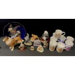 A Beswick grey seated cat; a Coopercraft Collie; Country Artists inc. Little Owl - Post Box,