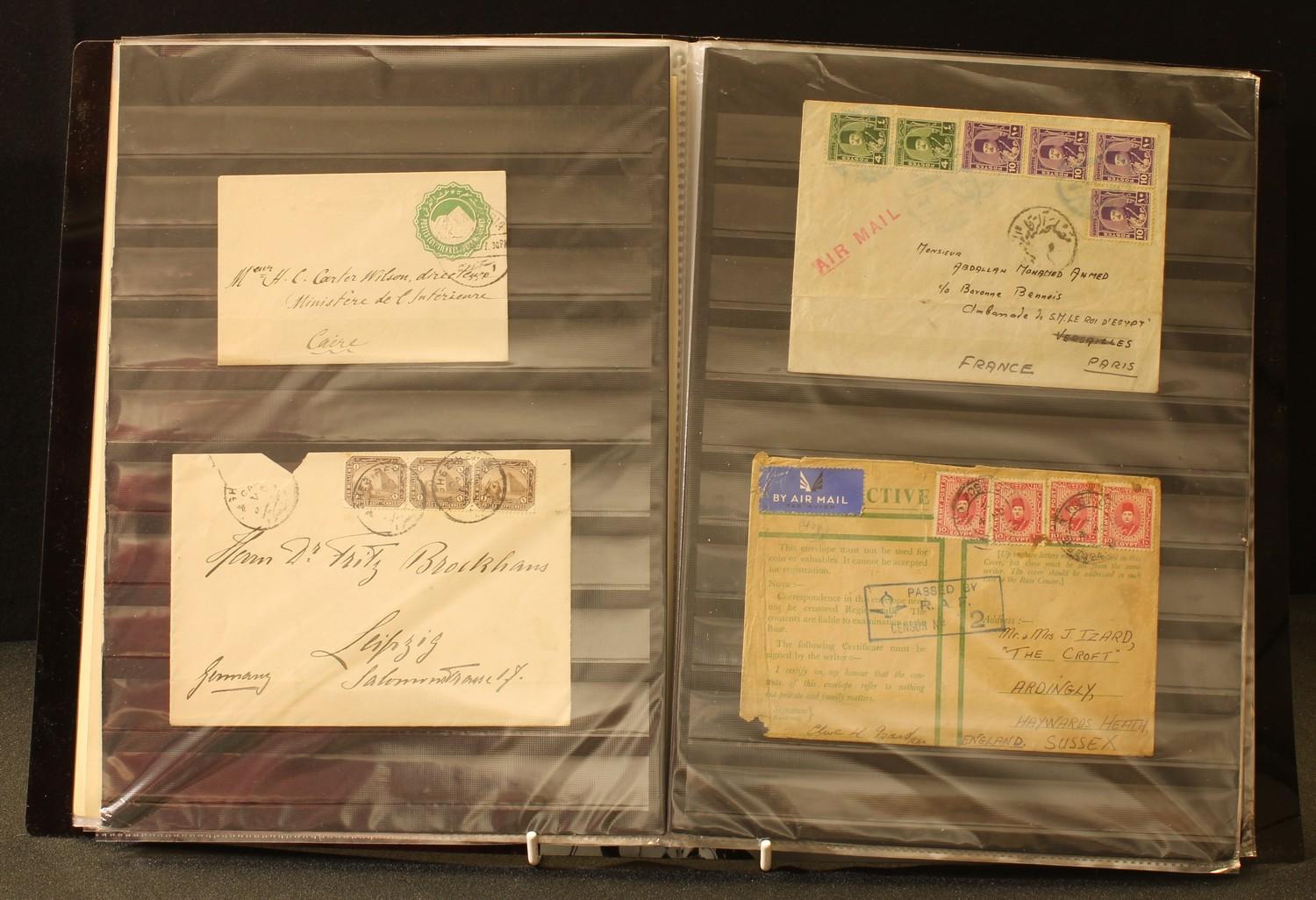 Stamps - Egypt stamps and postal history with a range of stamps from 1872 to 1936 and thirty covers