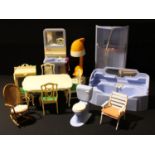 Toys - a quantity of Sindy doll furniture including a shower, bath and vanity mirror with with