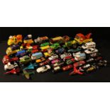 Toys and Juvenalia - a collection of Diecast and other model cars; Corgi, Matchbox, etc