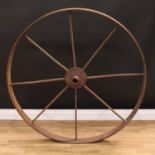 Industrial Salvage - a flywheel, 124cm diameter, 10cm belt/tread width