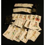 A set of Biba Pin-Up playing cards, boxed; two smaller sets of Biba playing cards, mid-twentieth