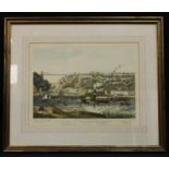 Engineering and Transport - Clifton, (With The Suspension Bridge.), limited edition print of an