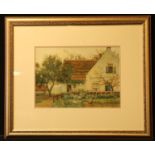 Adriaan Keus (1875 - 1955) Baarn en Soest signed, watercolour, 32cm x 45cm