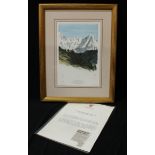 After HRH The Prince of Wales, Sun Print of Annapurna, Nepal 1992, limited edition print 366/500,