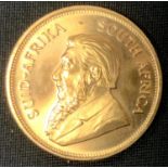 A South African Krugerrand 1oz Coin, 1984, 34 grams