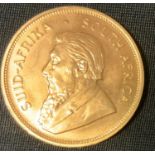 A South African Krugerrand 1oz Coin, 1979, 34 grams