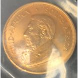 A South African Krugerrand 1oz Coin, 1982, 34 grams