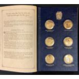 John Pinches, Trustees Presentation Set of The Churchill Centenary Medals circa 1973, a set of 24