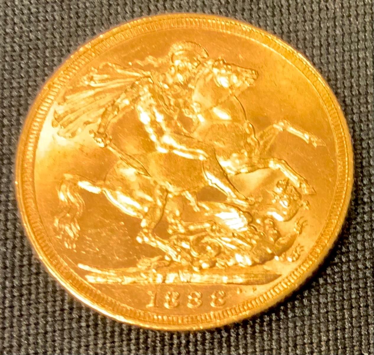 A Victorian Jubilee Head full sovereign, 1888 - Bild 2 aus 2