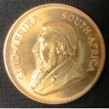 A South African Krugerrand 1oz Coin, 1981, 34 grams