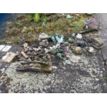 Garden ornaments - reconstituted stone and other frogs and toads. This lot must be collected from