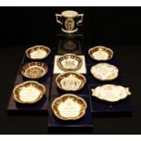 A Royal Crown Derby two handled commemorative loving cup, HRH Prince William and Catherine Middleton