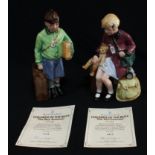 A Royal Doulton figure, Children Of The Blitz, The Boy Evacuee, HN3202, modelled by Adrian Hughes,