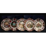 A matched set of four Royal Crown Derby Christmas plates, limited edition, 1997, 907/1,750,