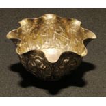 A 19th century Indian silver bowl, 11cm diam, c.1880
