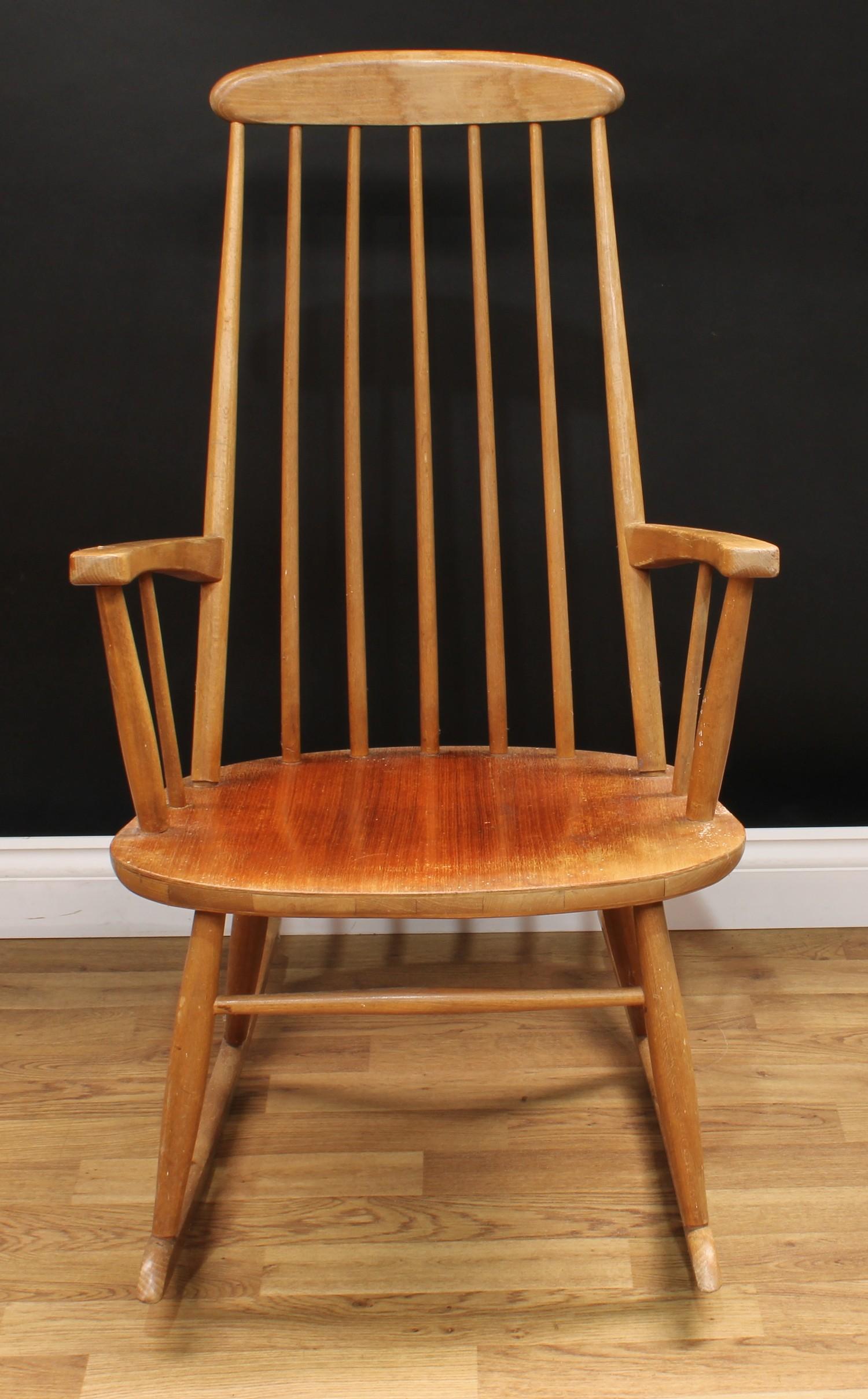 Yugoslavian Rocking Chair A retro mid-20th century Stol rocking chair, possibly lmari Tapiovaara ...