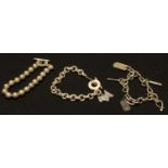 Jewellery - a Gucci 925 silver bracelet; two Tiffany 925 silver bracelets
