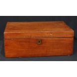 A Victorian mahogany writing box