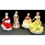 Royal Doulton Pretty Ladies - Spring HN5321; Summer HN5322; Autumn HN5323; Winter HN5314