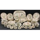 An extensive 19th century and later Indian tree pattern dinner service inc meat draining platter,