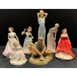 A Royal Doulton figure Loyal Friend, Hn3358; others Special Occasion; Bon Appetit, Sweet Purfume