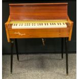 Musical instrument - a mid 20th century Scale royale electric reed organ, 82cm high, 78cm wide.