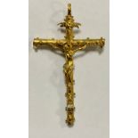 A South European Baroque gold Corpus Christi, Christ's loin cloth and the memento mori skull