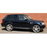 A 2007 Land Rover Range Rover Sport HSE 2.7 TDV6 in blue, diesel, six speed automatic,