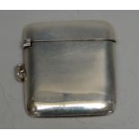 Shooting - a George V silver rounded rectangular butt marker, hinged cover and front enclosing ten