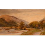 Frank Gresley (1855-1936) Dovedale, Derbyshire signed, watercolour, 32cm x 53.5cm