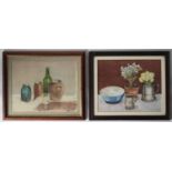 Terence Storey (1923 ? 2018) A Pair, Still Life Studies signed, watercolours, each 21.5cm x 27cm (2)