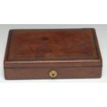 A Victorian morocco leather rectangular jewellery box, retailed by Collingwood & Son, Conduit